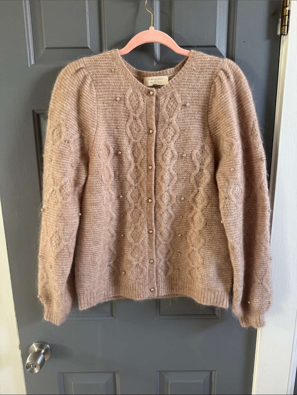 Sezane Nattie Cardigan - Taupe